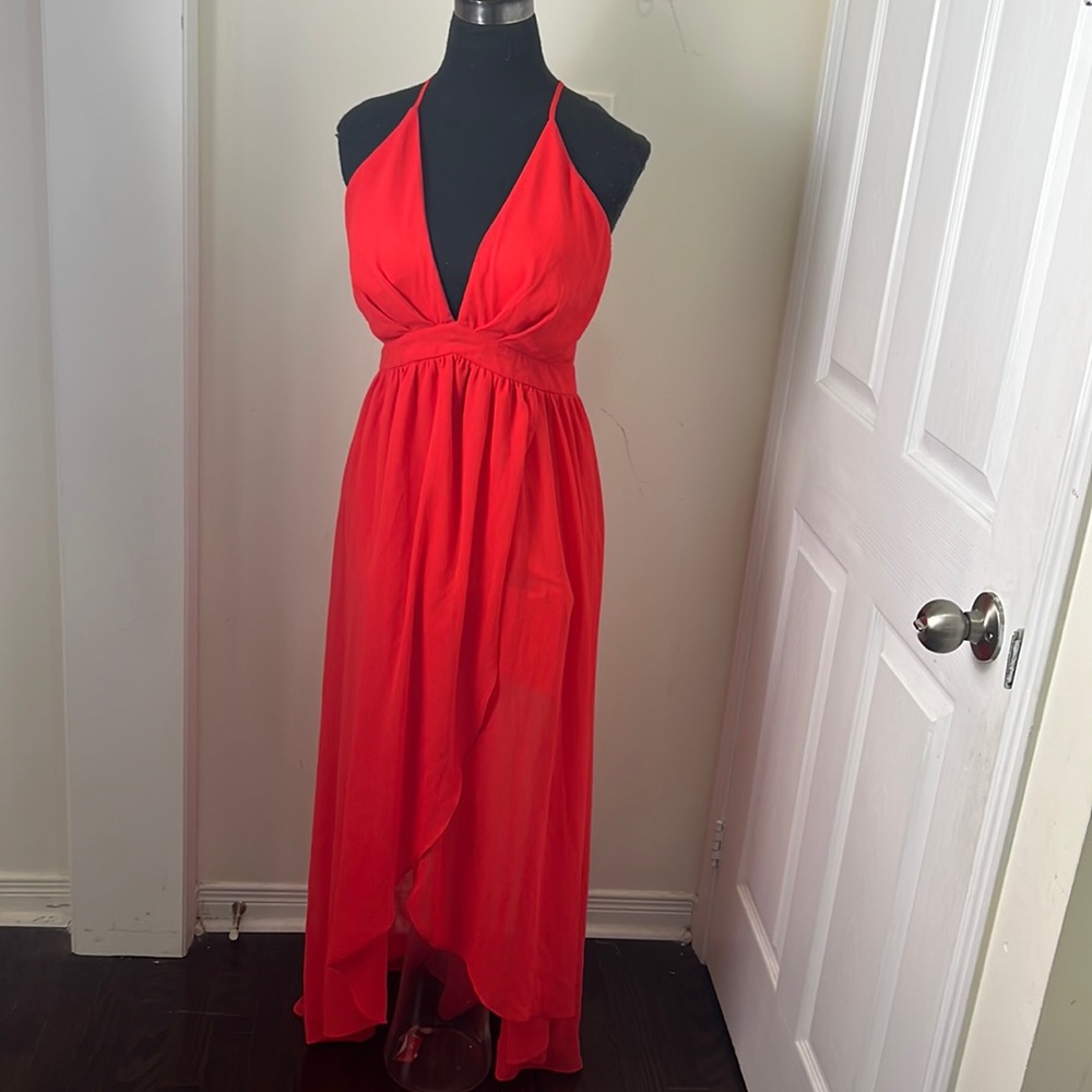 Seductions Maxi Halter Dress Size Large
